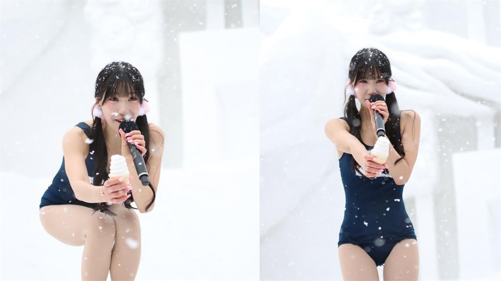正妹偶像札幌雪祭辣穿「極短史庫水」！手拿「冰淇淋狂舔」畫面曝光遭炎上
