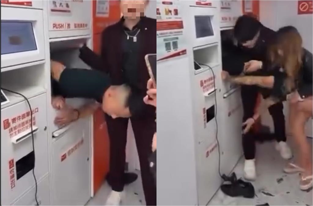 荒唐畫面曝光！阿志頭惡搞鑽進「店到店寄件櫃」還拍片炫耀…網炸鍋：社會底層