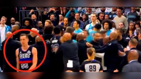 NBA(影)／活塞「阿舍哥」大場面看不下去！網友忍不住喊：反應超好笑