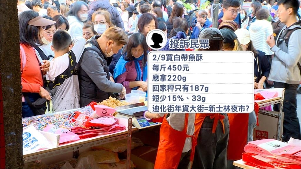 傻眼！　買魚酥回家秤少33克　迪化街攤商喊冤：20年不曾偷斤減兩