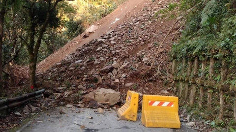 遊客注意！宜蘭福山植物園「嚴重山崩道路中斷」　即起緊急休園