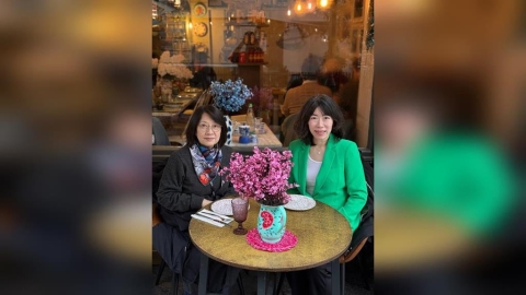 江雅綺拜會歐陽文津 期盼深化台英高教學術合作