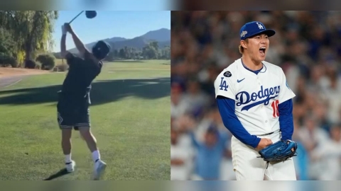 經典賽(影)/山本由伸的高球揮桿速度太驚人!前PGA名將丸山茂樹陪同練球