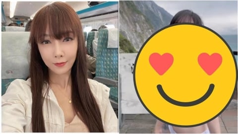 不顧妻站旁邊「人夫狂讚啦啦隊正妹」　絕頂真身「竟是59歲胡文英」影片流出