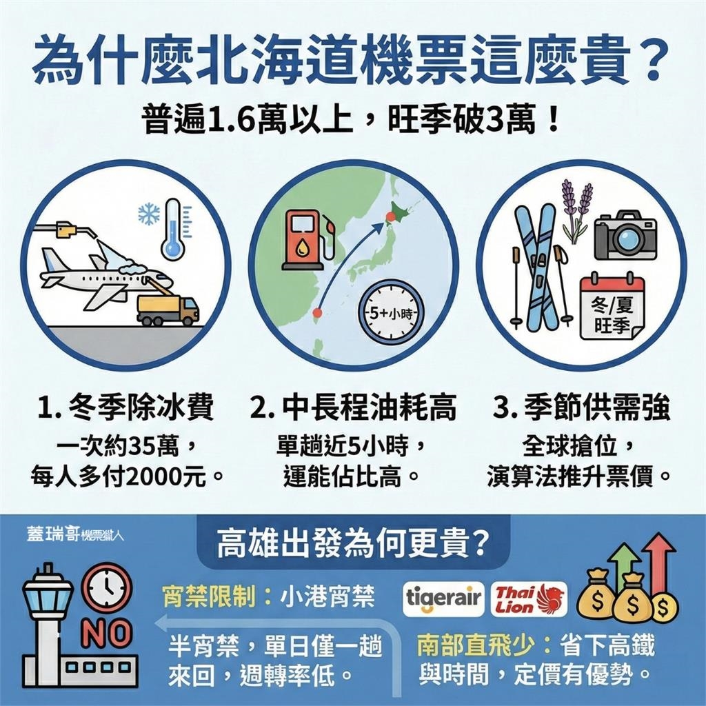 北海道機票破3萬太傷荷包？內行教「省錢3招」：2地轉機現省數千元