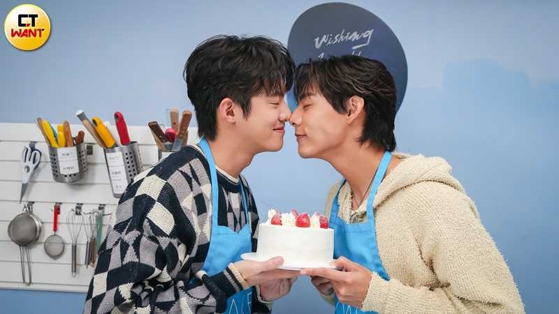 各務孝太與余杰恩在BL劇《向流星許願的我們》搭檔CP，神秘預告「親密戲應有盡有」。（圖／侯世駿攝）