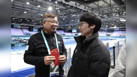 冬奧／奧會主席蔡家福探視台灣隊選手加油打氣！走訪各地賽區進行國際交流