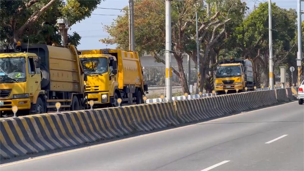 年節垃圾量大增+廚餘管制　彰化溪州「垃圾車」綿延2公里