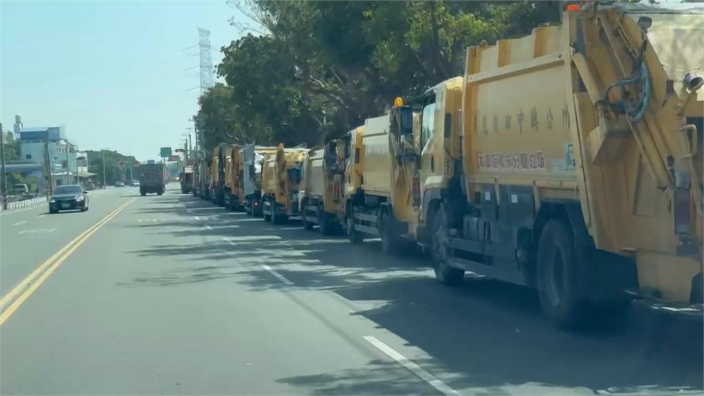 年節垃圾量大增+廚餘管制　彰化溪州「垃圾車」綿延2公里