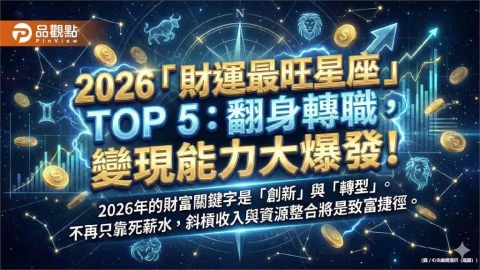 2026「財運最旺星座」TOP 5：翻身轉職，變現能力大爆發！
