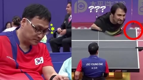 桌球(影)／超經典對決！帕奧金牌「極致內旋發球+高彈跳回擊」球評讚：這是藝術