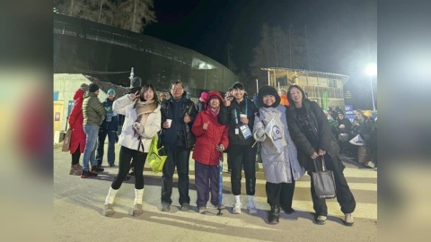 冬奧(影)／台灣女將林欣蓉轉項後再叩關冬奧舞台！高齡80歲阿嬤遠赴米蘭場邊打氣