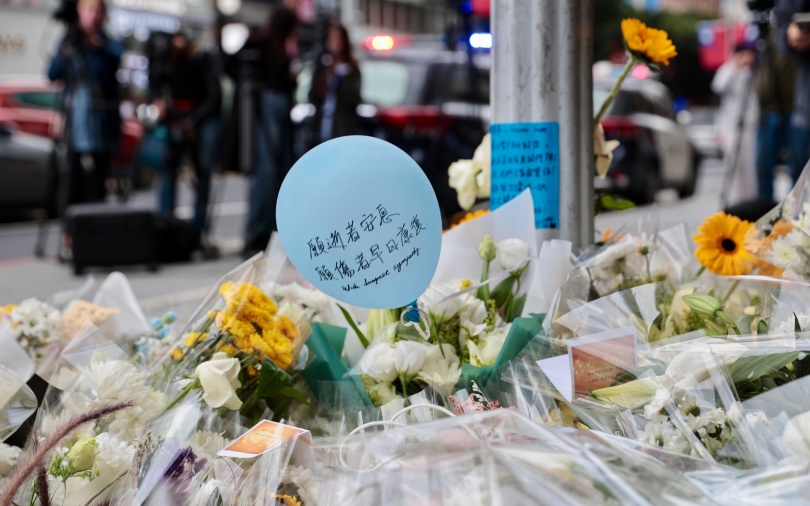 蕭姓機車騎士在台北車站遭張文隨機攻擊身亡,倒下時還不忘為警察指引兇手方向,英勇身影讓大眾動容。(圖/報系資料照)