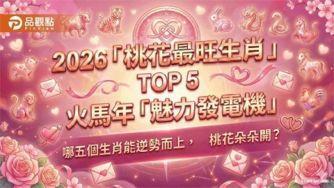 2026「生肖桃花運」TOP 5:火馬年魅力全開,遇見命定真愛!