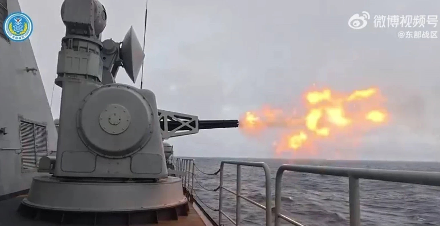 中國頻頻在台灣周遭演習，台海情勢若不穩定，民眾對房市也不會有信心。（截自東部戰區微博影片）