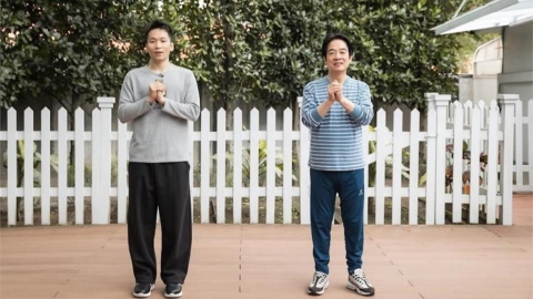 大年初五開工動起來!李洋帶賴清德做居家健康操「還挑戰獨立」