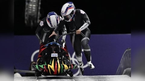 冬奧／台灣史上首組女子雙人雪車登奧運舞台！林欣蓉／林頌恩完成前兩趟寫里程碑