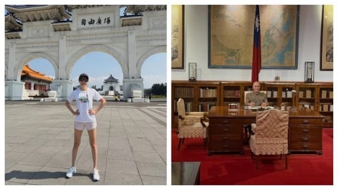 賈永婕看「自由花蕊」展 見蔣介石辦公像嗆「繼續罰坐吧」破萬人大讚