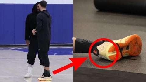 NBA／球鞋新東家落腳中國？柯瑞和厄文一起訓練意外將個人Logo在「這品牌」曝光