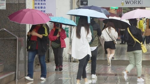 今明二日偏暖、留意日夜溫差 週三起再有兩波鋒面影響、降雨機率增