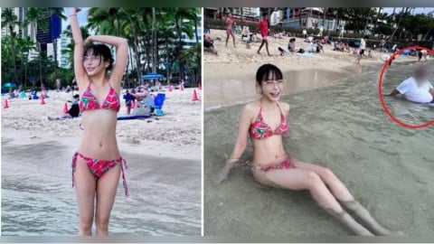 娛樂星聞/夢露老師夏威夷「師生遊」 比基尼辣裝招來怪桃花