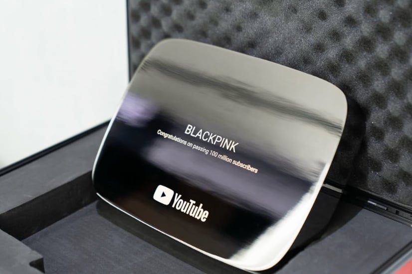 YouTube紅鑽石獎牌再+1!BLACKPINK訂閱登「1億俱樂部」寫歷史