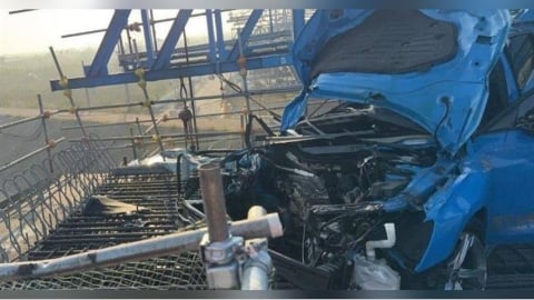 台61台江大道嚴重車禍！30歲男疑自撞奧迪全毀解體　駕駛當場死亡