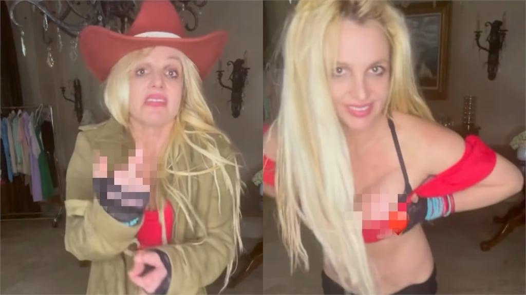 布蘭妮甩金髮亢奮熱舞「失控露點」！露「詭異眼神」嚇壞老粉…精神狀態引關注