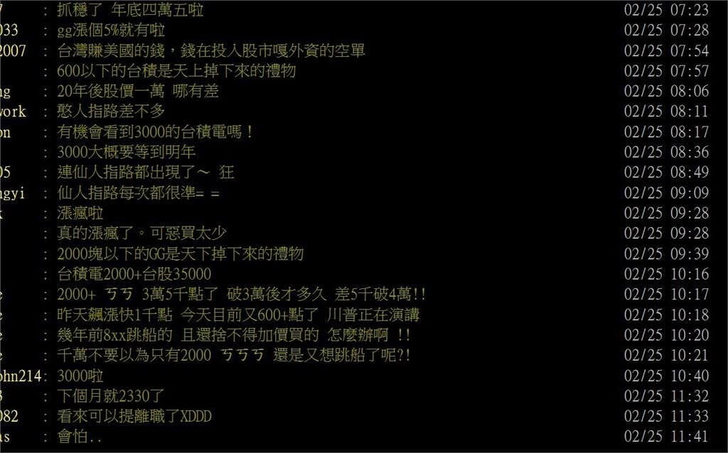 魏哲家昔喊「多買股票」台積電飆2025元新天價