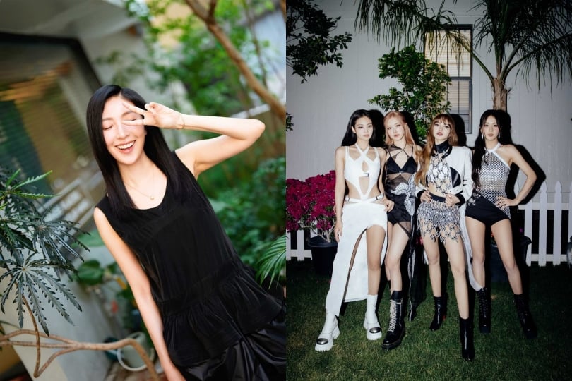 楊謹華是BLACKPINK的忠實粉絲。（圖／翻攝自楊謹華、BLACKPINK IG）