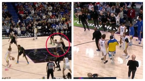 NBA(影)／勇士小將因不傳球內鬨！格林發揮老大哥價值做「這一動作」兩人當場和解