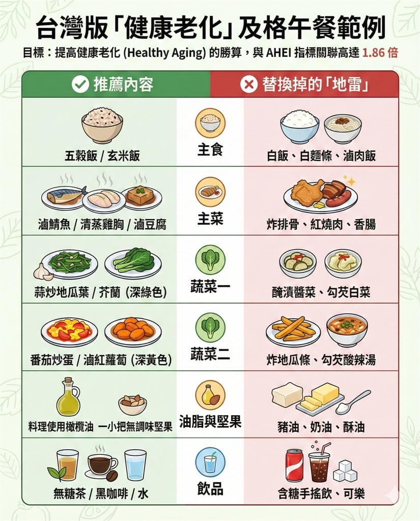 70歲長者沒生病比例僅百分之9？醫曝中年飲食「這樣吃」是關鍵