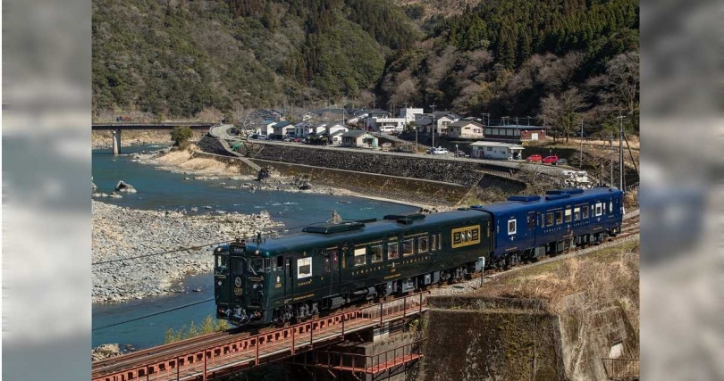 日韓仍是國人國外旅遊首選目的地,圖為翡翠山翡翠號特急列車,為JR九州人氣觀光列車之一。(圖/可樂旅遊提供,圖片來源JR九州)