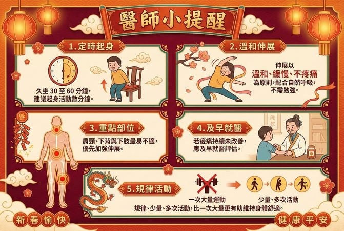 開工腰痠背痛、肩頸僵硬？醫教4動作緩解不適