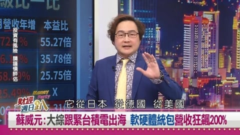 財經週日趴(影)/蘇威元:35000點還有漏網之魚?這檔台積概念股本益比最香