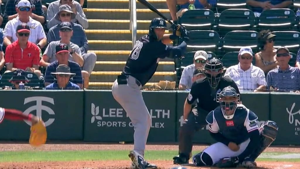 MLB(影)/就只會打全壘打!洋基大物新秀「左打法官」春訓轟不停