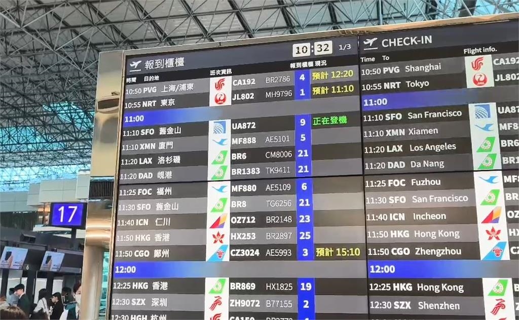 桃園機場DCS報到系統當機　旅客一度大排長龍