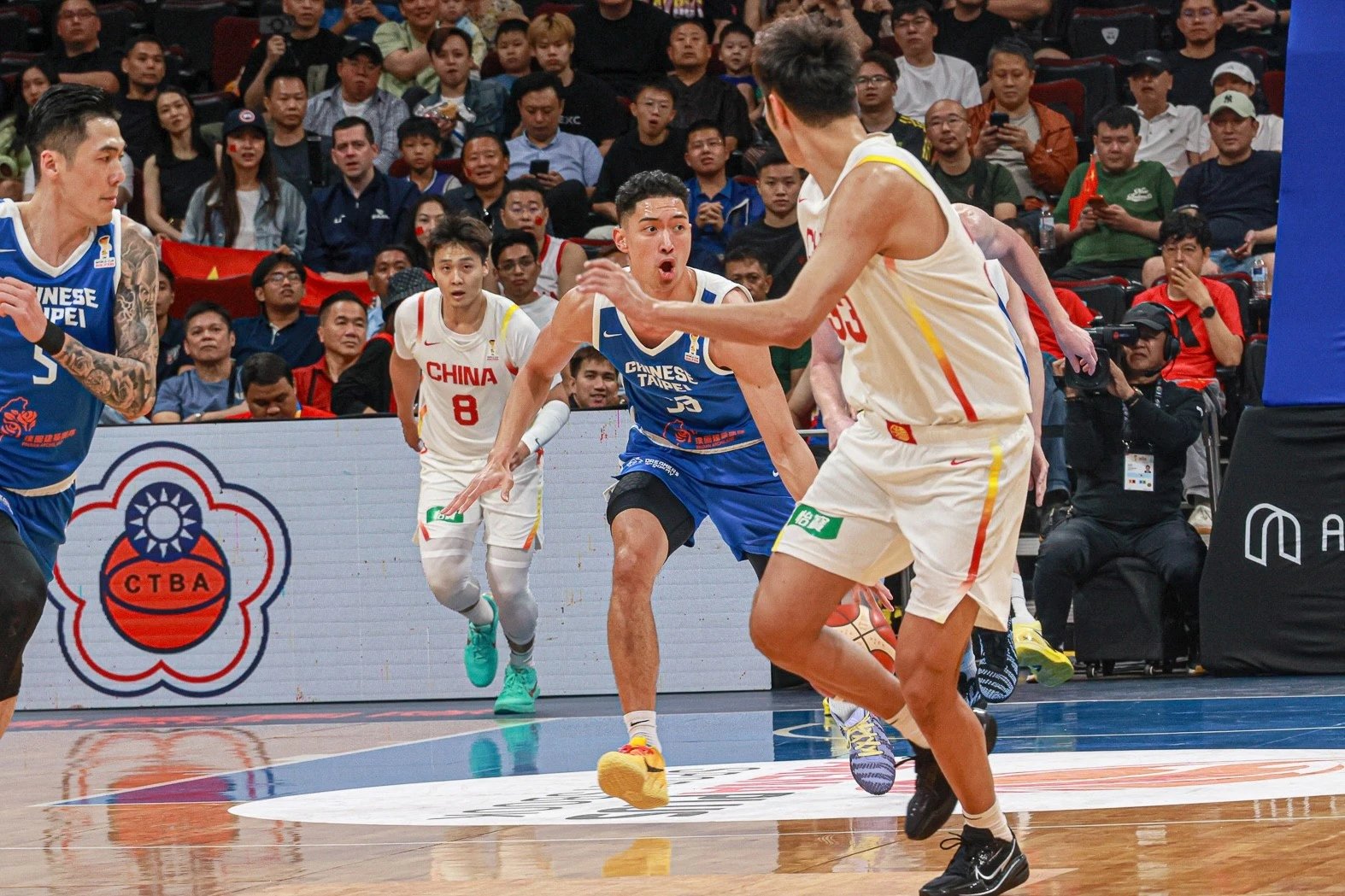 中華隊今天迎戰中國。（籃協提供）