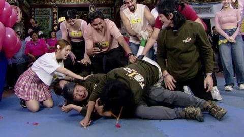 《綜藝大集合》主持群玩到出事！全身交疊慘摔畫面曝 大車出動搶救援