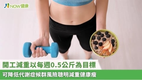 開工減重以每週0.5公斤為目標 可降低代謝症候群風險聰明減重健康瘦