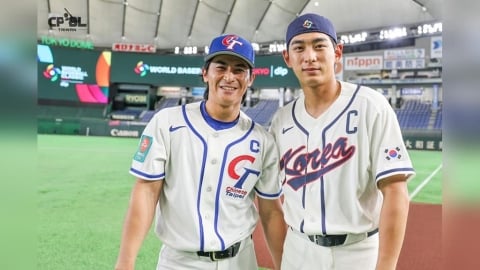 經典賽／台灣隊長追星時刻！陳傑憲合照風之孫李政厚　下一個目標大谷翔平