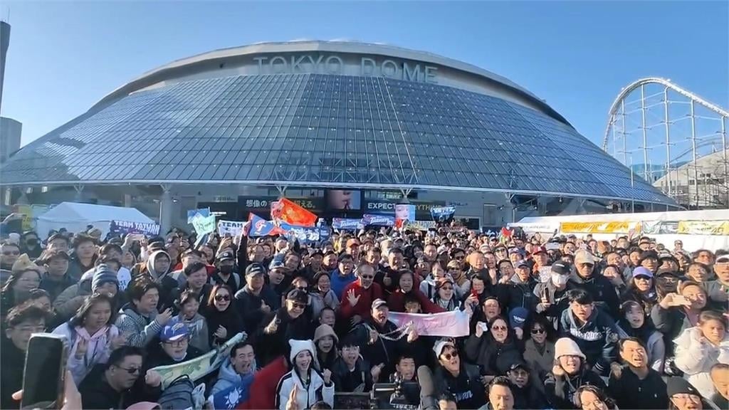 ＷＢＣ明登場！蔡其昌率團東京應援　號召球迷「東蛋前大合照」