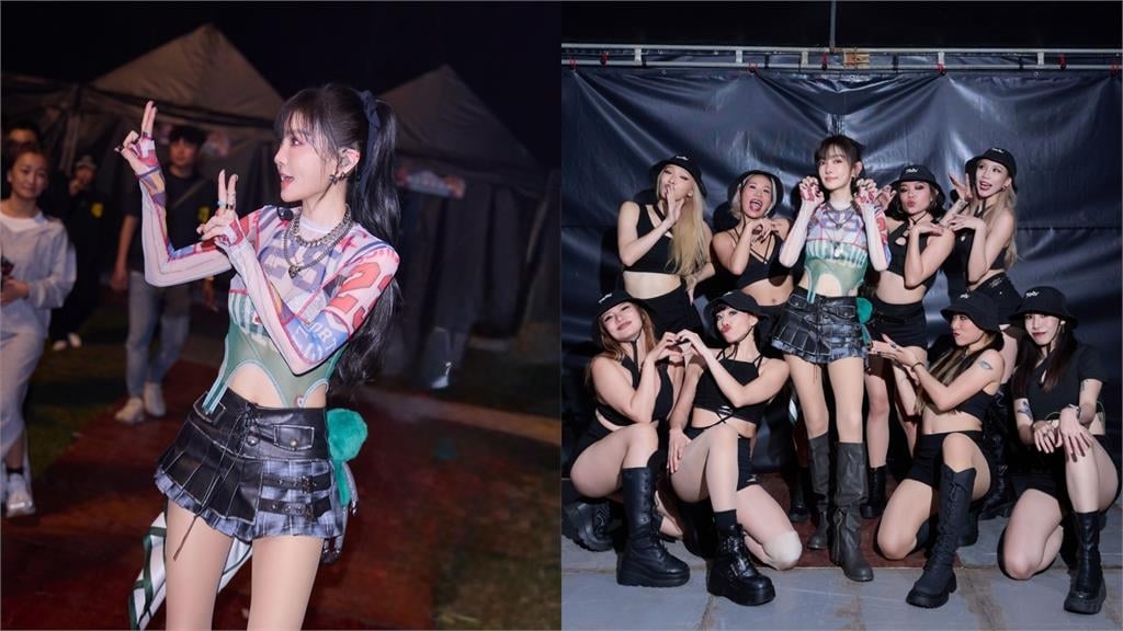 謝金燕辣穿「透視裝」嗨翻台東！閃鑽黑Bra全被看…DJ Soda驚呆：我的女神