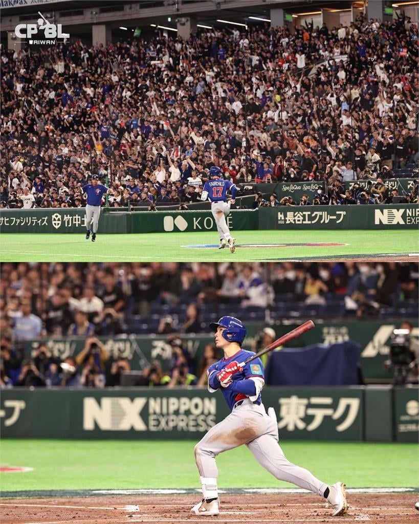 經典賽／費仔炸裂敲出滿貫砲！金髮辣妻場邊「穿台灣戰袍」辣腿現形　網暈：大嫂加持