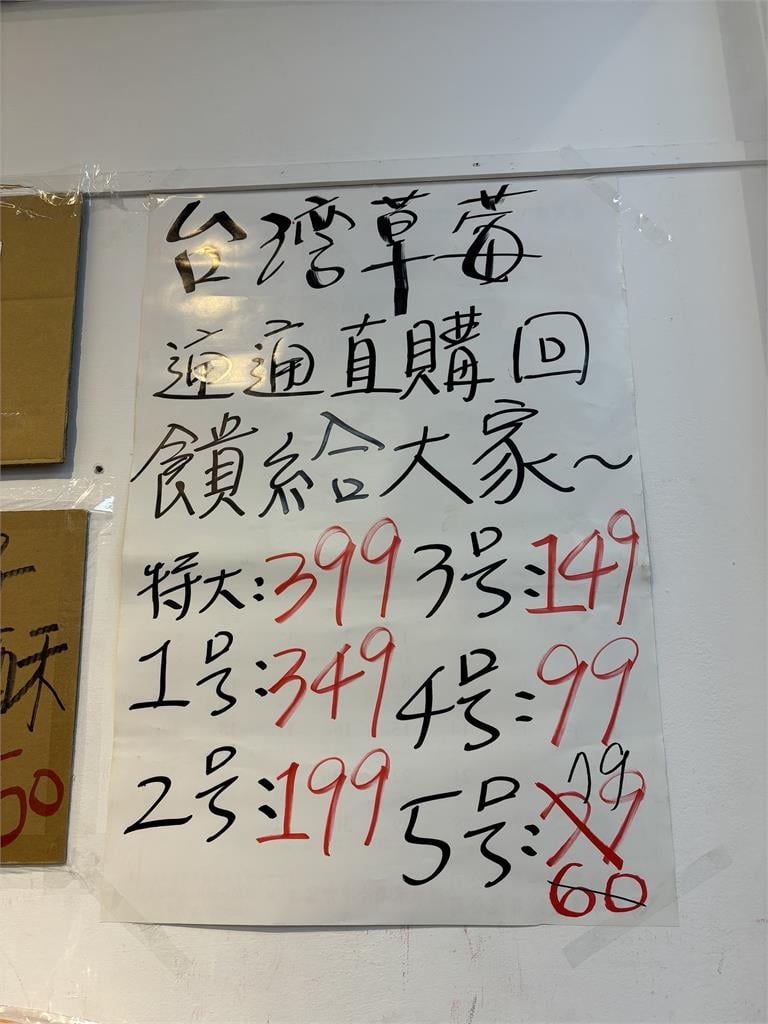 搶當「草莓富翁」！　台中街頭驚見貪食蛇人龍搶購草莓