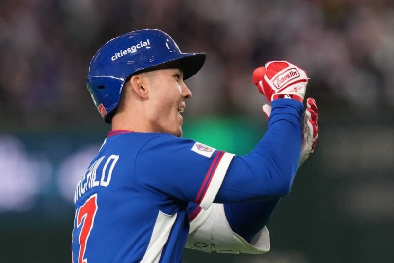 台美混血球員費爾柴德在經典賽連兩場開轟,表現受到關注。