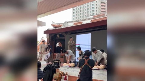 消防員娶護理師策劃婚禮驚喜　上演「CPR大賽」吸睛度百分百