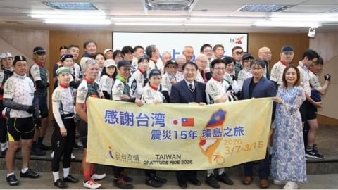 311地震15週年感謝台灣！33名騎士環台抵台南「直呼像回家」