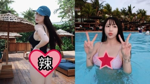 梓梓辣穿U領高衩死庫水「麻糬險掉出」!一轉身「渾圓大蜜桃」現形…網全暴動