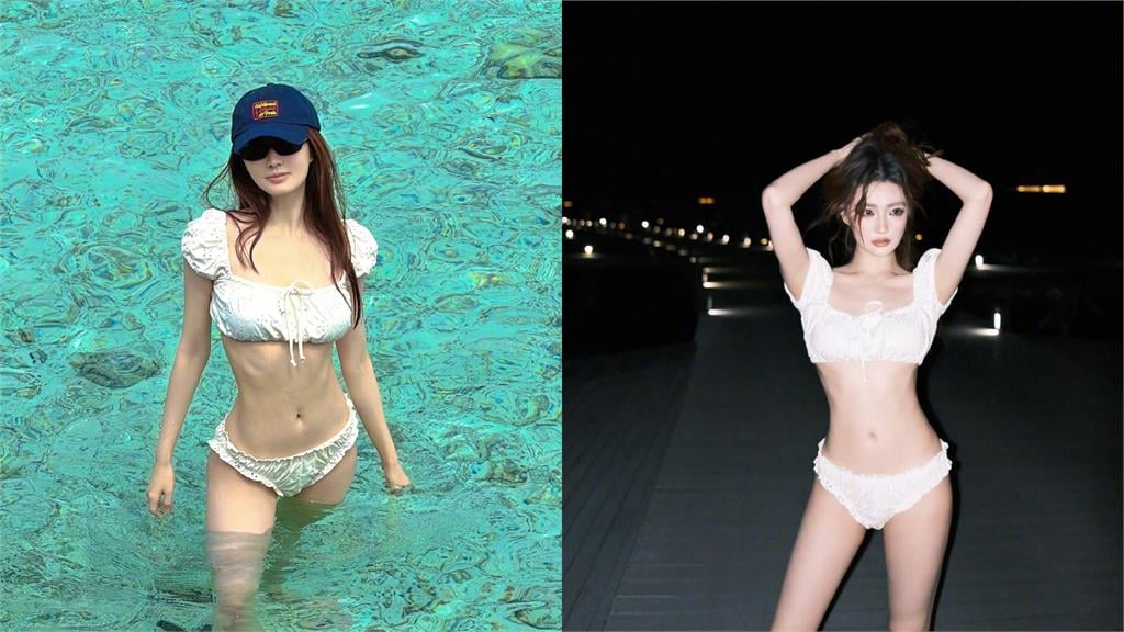 甄嬛妹「玉嬈」海邊大解放!白色套裝狂洩「絕頂S曲線」網嗨喊:身材好辣